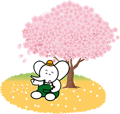 やるぞう君 お花見