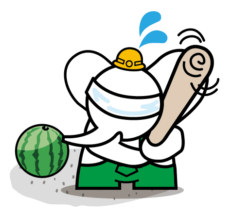 スイカ割り