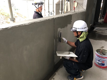 3階スラブと他工事 朝日建設の現場日記 東京都町田市 仮称 能ヶ谷2丁目マンション新築工事
