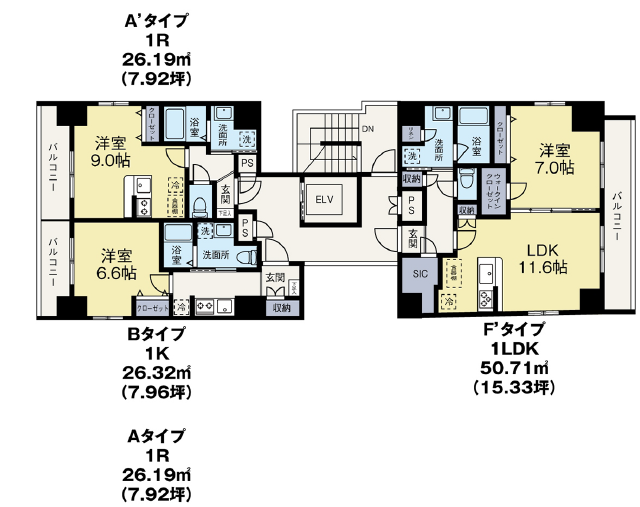 ニーズに合わせた快適な間取り